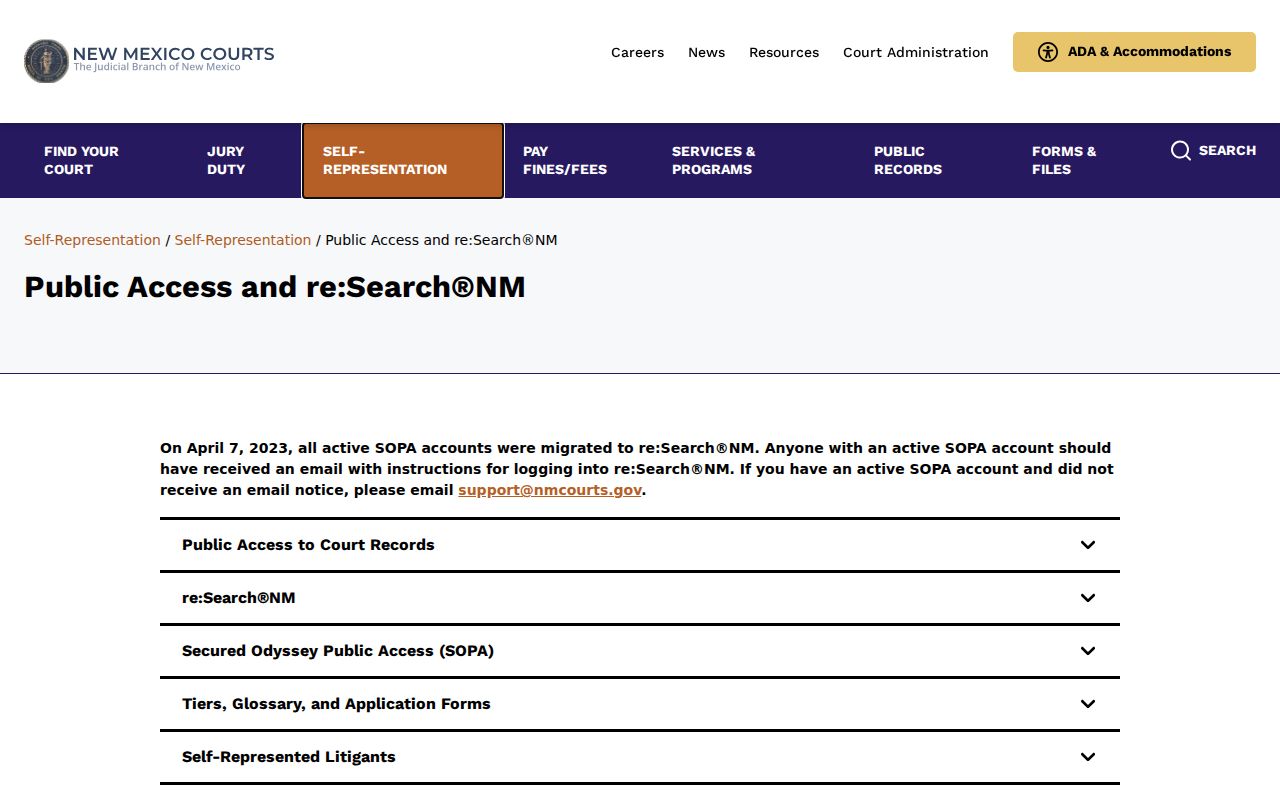 Taos County criminal court record access tiers